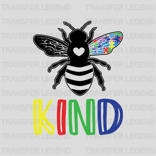 Bee Kind  Awareness Design - DTF heat transfer - transferlegend