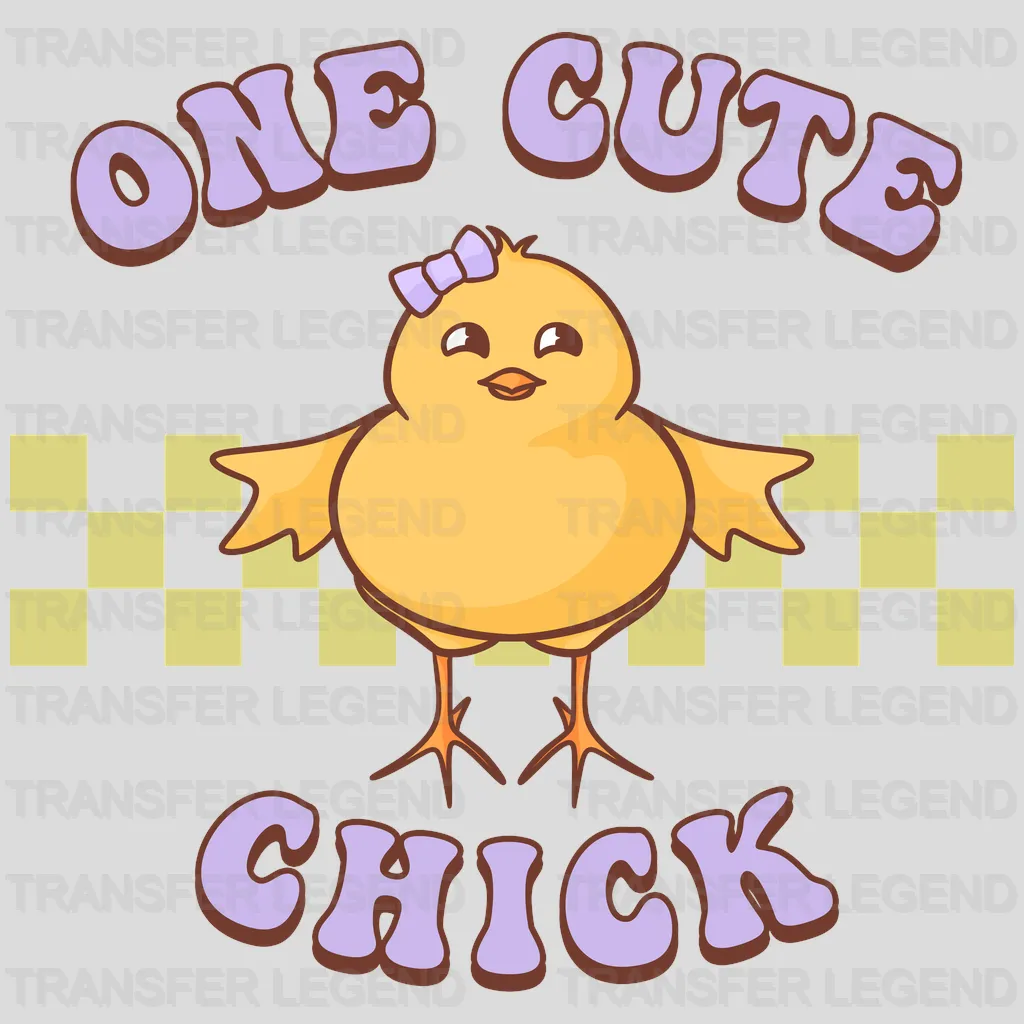 One Cute Chick Easter Design - DTF heat transfer - transferlegend