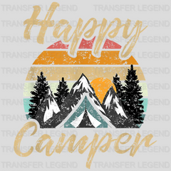 Happy Camper - Hiking Lover Design - DTF heat transfer - transferlegend