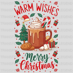 Warm Wishes Christmas design - DTF Heat Transfer - transferlegend