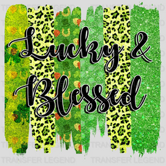 Lucky & Blessed St. Patrick's Day Design - DTF heat transfer - transferlegend