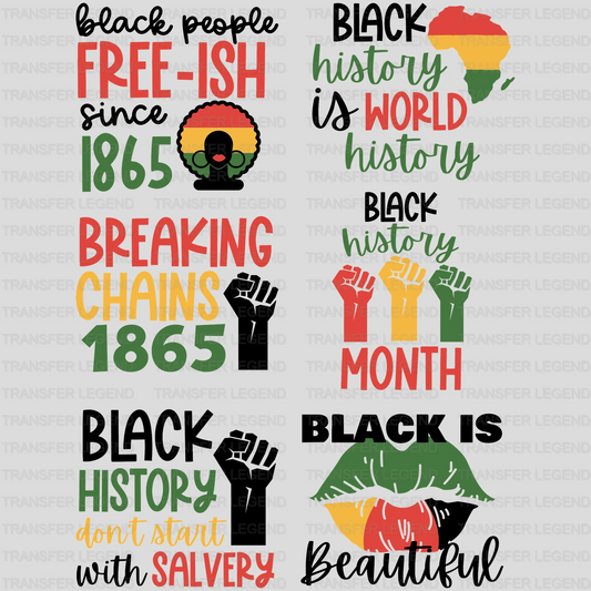 Black History Month-BLM Premade Gang sheet - 6 PCS 10 INCH - transferlegend