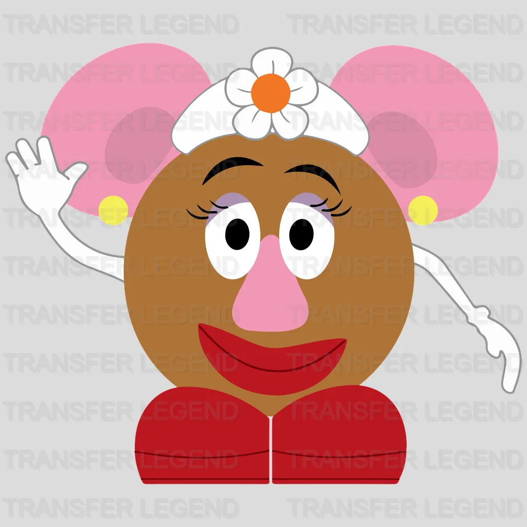 Disney Mickey Ears Mrs. Potato Head Design - DTF heat transfer - transferlegend