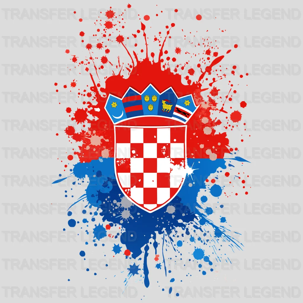 Croatia Flag Design - DTF Heat Transfer - transferlegend