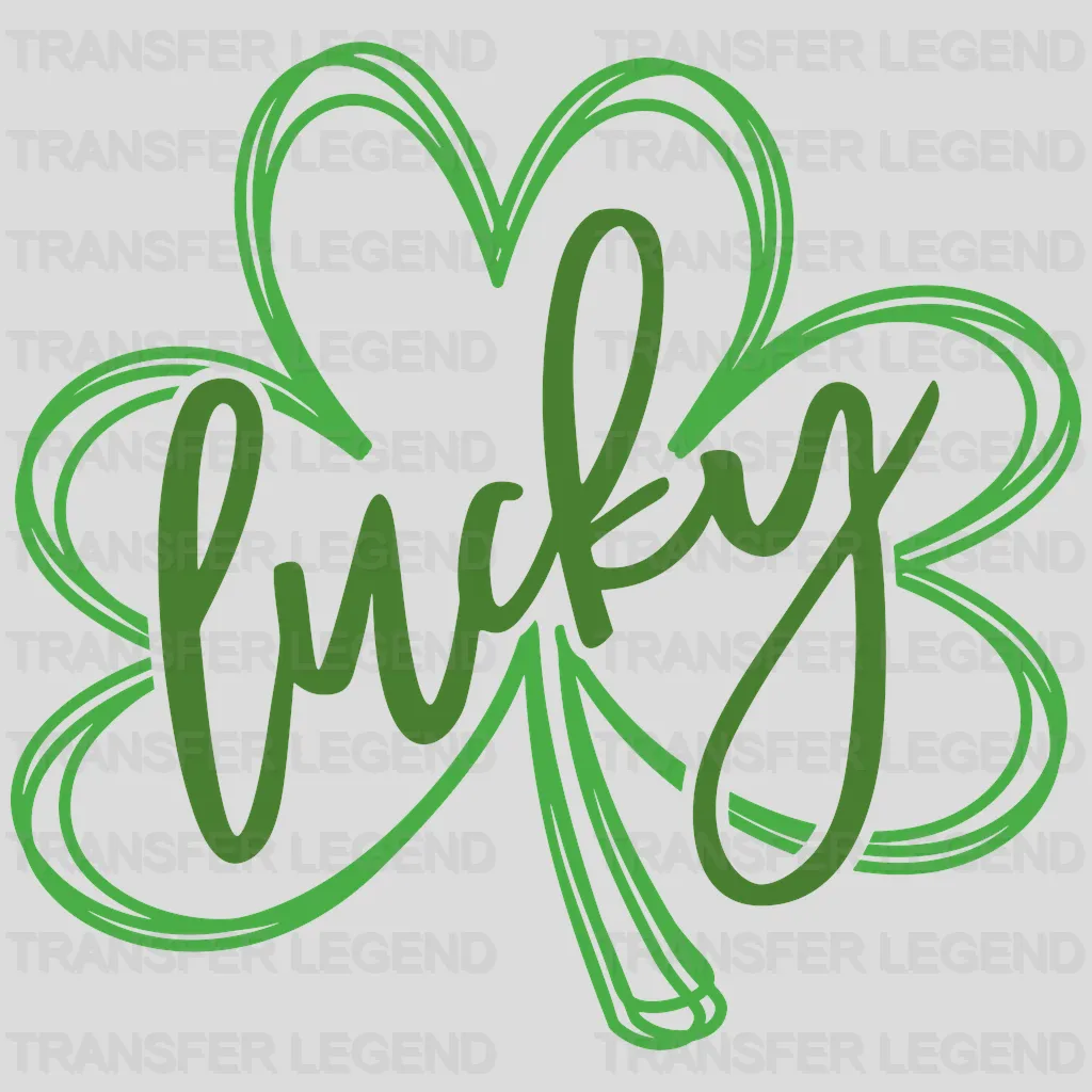 Lucky Clover St. Patrick's Day Design - DTF heat transfer - transferlegend