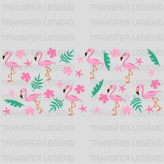 Flamingo UV DTF Transfer Cup Wrap UV DTF Sticker - transferlegend