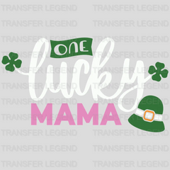 One Lucky Mama St. Patrick's Day Design - DTF heat transfer - transferlegend