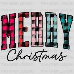 MERRY XMAS CHK , Christmas Design, Dtf Heat Transfer - transferlegend