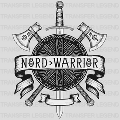 Nord Warrior Black Nordic Design - DTF Heat Transfer - transferlegend