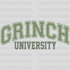 GRINCH UNIVERSITY Christmas Design - DTF heat transfer - transferlegend