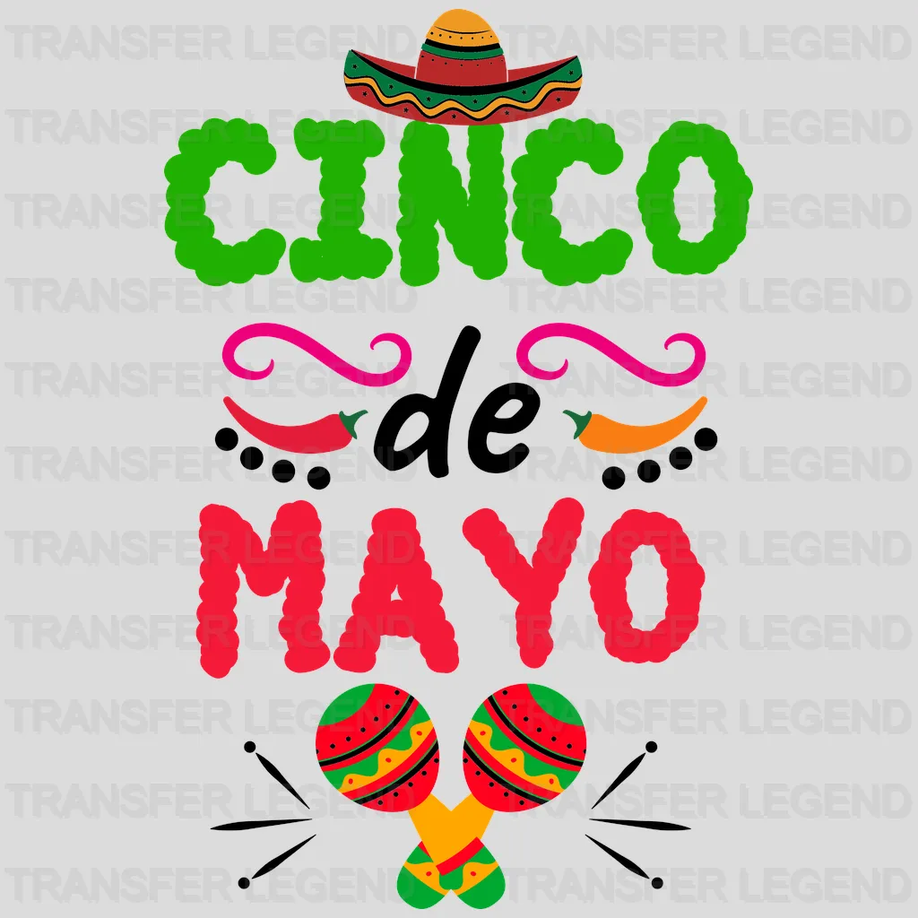 Cinco De Mayo - Cinco De Mayo DTF heat transfer - transferlegend