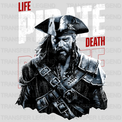 Life & Death Pirate Design - DTF Heat Transfer - transferlegend