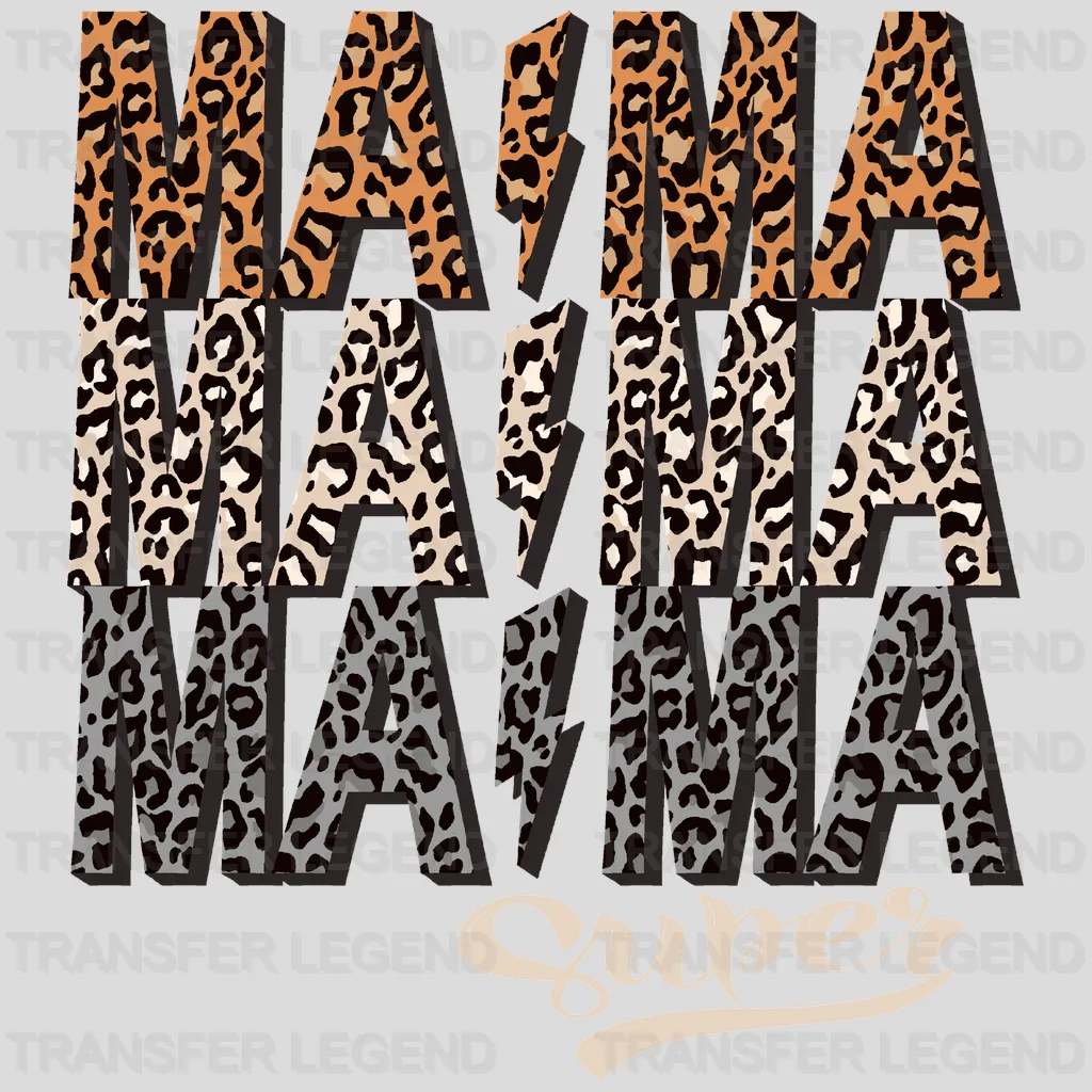 Mama Mama Mama Super - Mothers Day - DTF Transfer - transferlegend