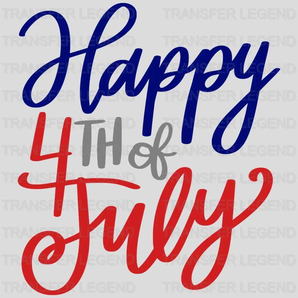 Happy 4th Of July DTF Transfer - transferlegend