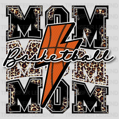 Basketball Mom - Mothers Day - Sports Fan - Leopard Print - Design - DTF heat transfer - transferlegend