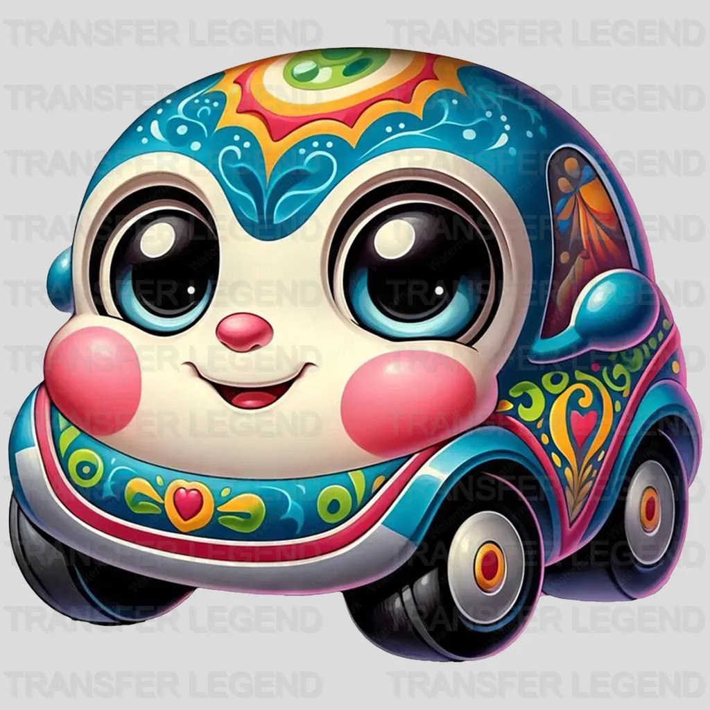 Cute Lady Car  Disney Designs - DTF Heat Transfers