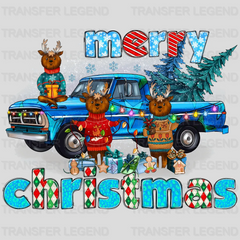 REINDEER MERRY CHRISTMAS Christmas Design - DTF heat transfer - transferlegend