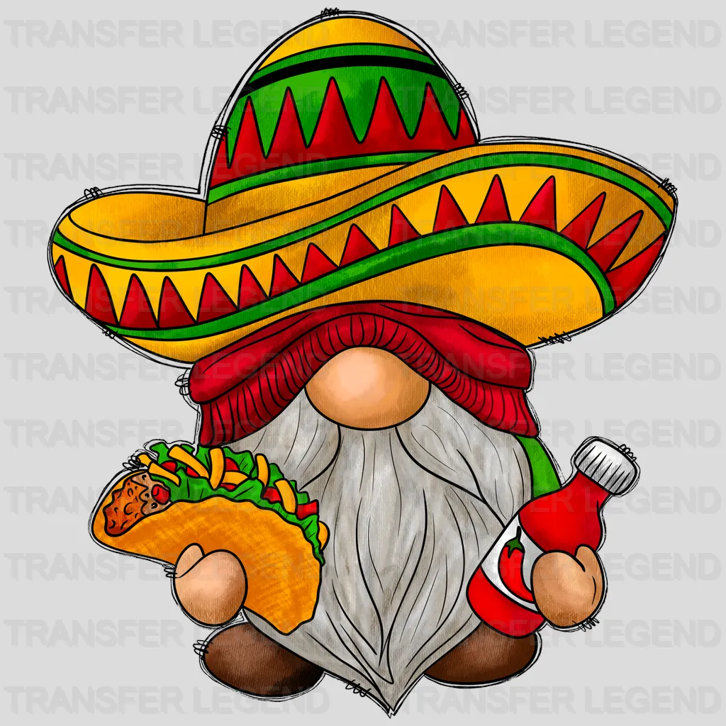 Gnomie - Cinco De Mayo DTF heat transfer - transferlegend