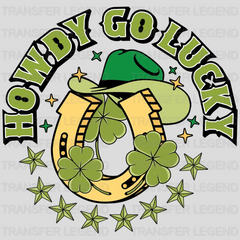 Howdy Go Lucky St. Patrick's Day Design - DTF heat transfer - transferlegend