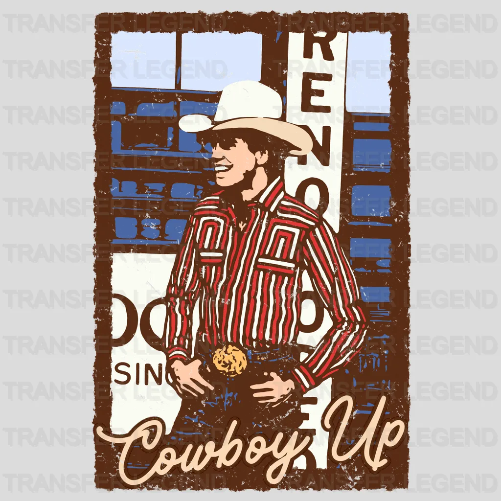 Cowboy Up - Rodeo Houston DTF Transfer - transferlegend