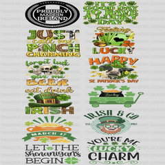 St. Patrick's Day Premade Gang sheet - 12 PCS 10 INCH - transferlegend