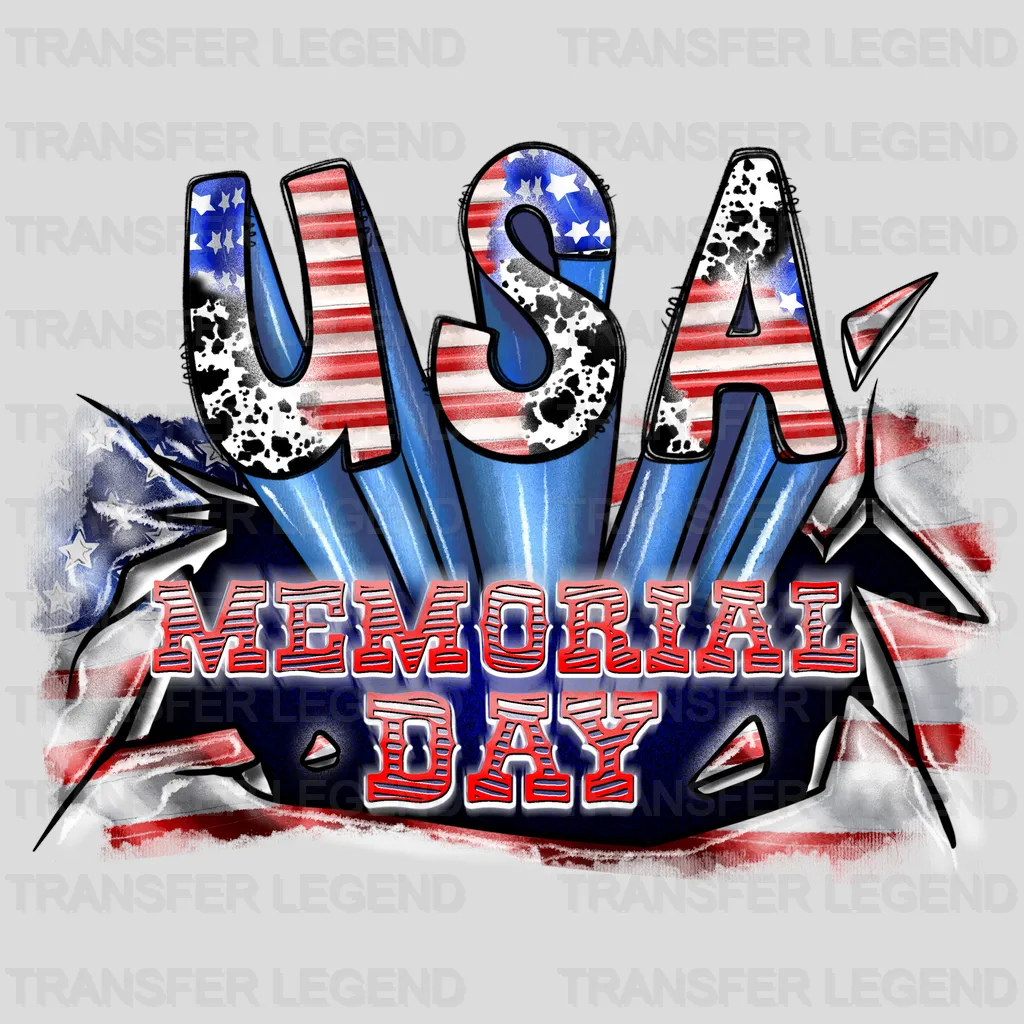 USA Memorial Day - Memorial Day DTF Transfer - transferlegend