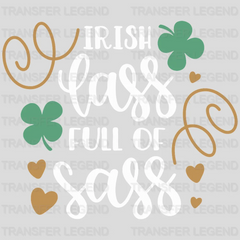 Full Of Sass St. Patrick's Day Design - DTF heat transfer - transferlegend