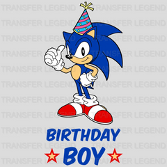 Sonic Birthday Boy  Design - DTF heat transfer - transferlegend