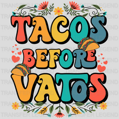 Tacos Before Vatos Couple Design - DTF heat transfer - transferlegend