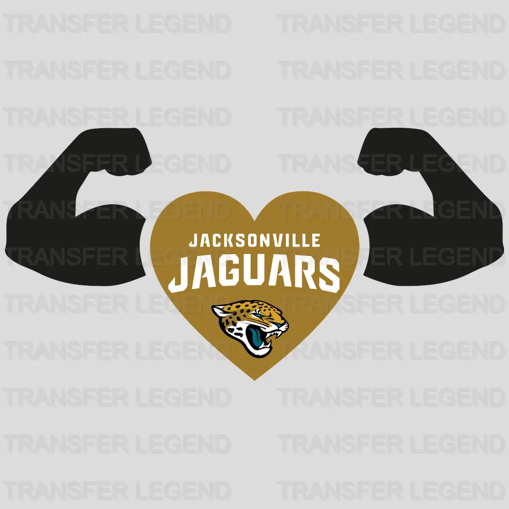 Jacksonville Jaguars Mini Crest Badge with Head NFL Design - DTF Heat Transfer