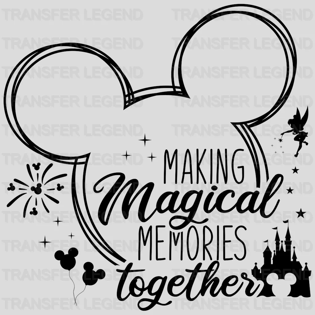 Mickey Making Magical Memories Together Design - Disney DTF Transfer - transferlegend