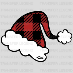 Christmas Santa Fluffy Hat Design - DTF heat transfer - transferlegend