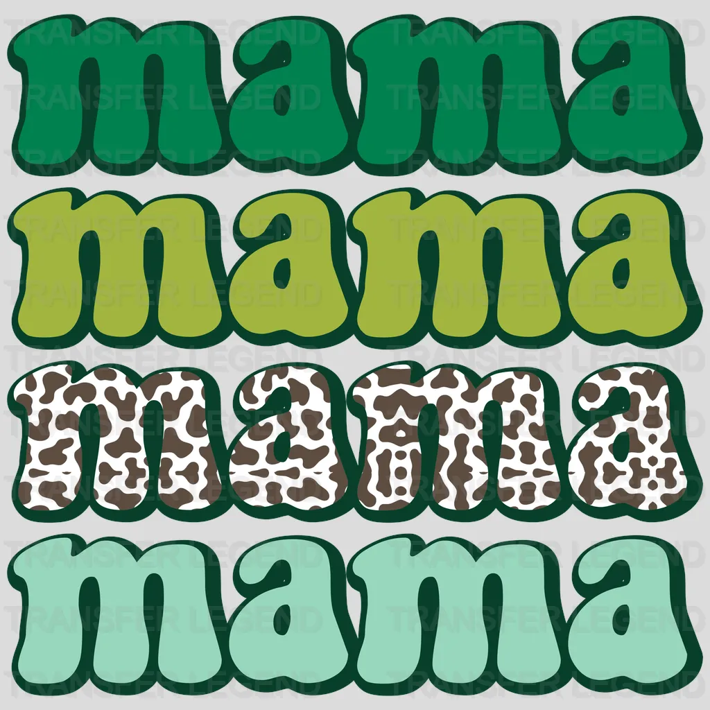 Mama Mama St. Patrick's Day Design - DTF heat transfer - transferlegend