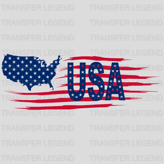 USA Flag DTF Transfer - transferlegend