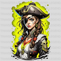 Sexy Woman Pirate Design - DTF Heat Transfer - transferlegend