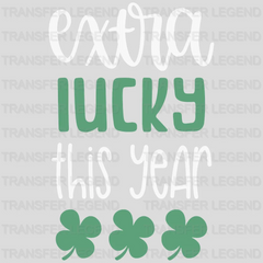 Extra Luck St. Patrick's Day Design - DTF heat transfer - transferlegend