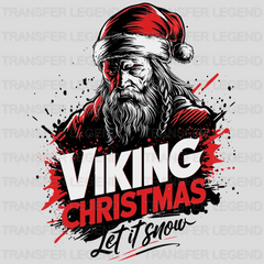 Viking let It Snow Christmas design - DTF Heat Transfer - transferlegend