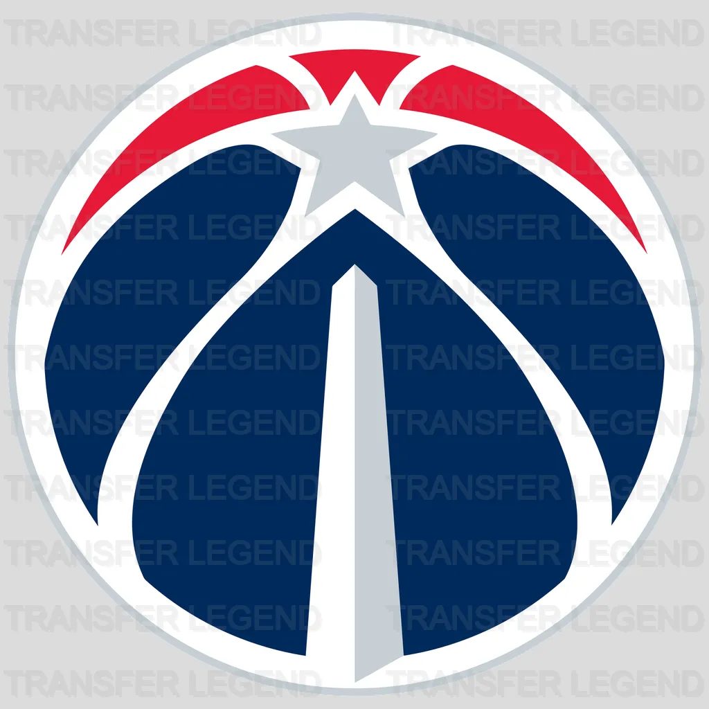Washington Wizards Monument Basketball Primary Emblem NBA Design - DTF Heat Transfer
