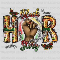 Black H R Story- BLM design DTF heat transfer - transferlegend