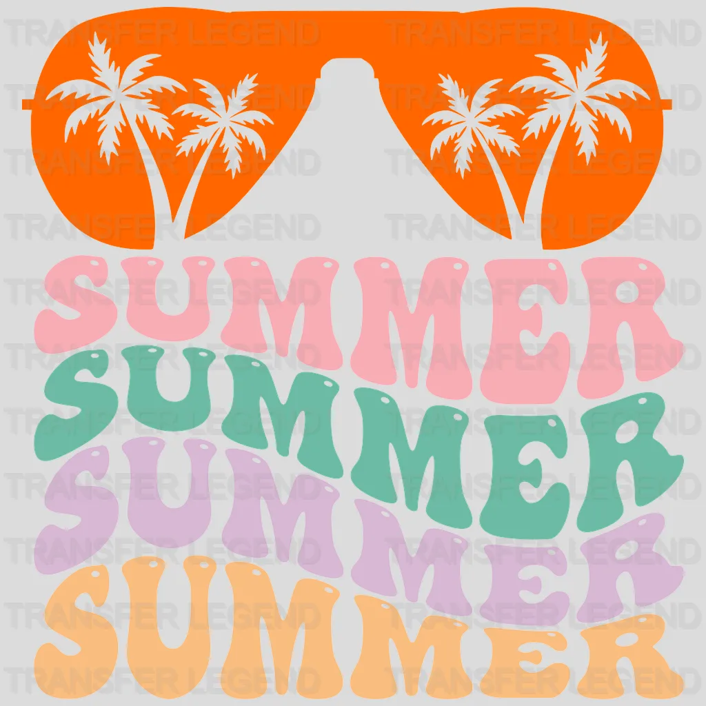 Sunglasses Summer UV DTF Transfer Cup Wrap UV DTF Sticker - transferlegend