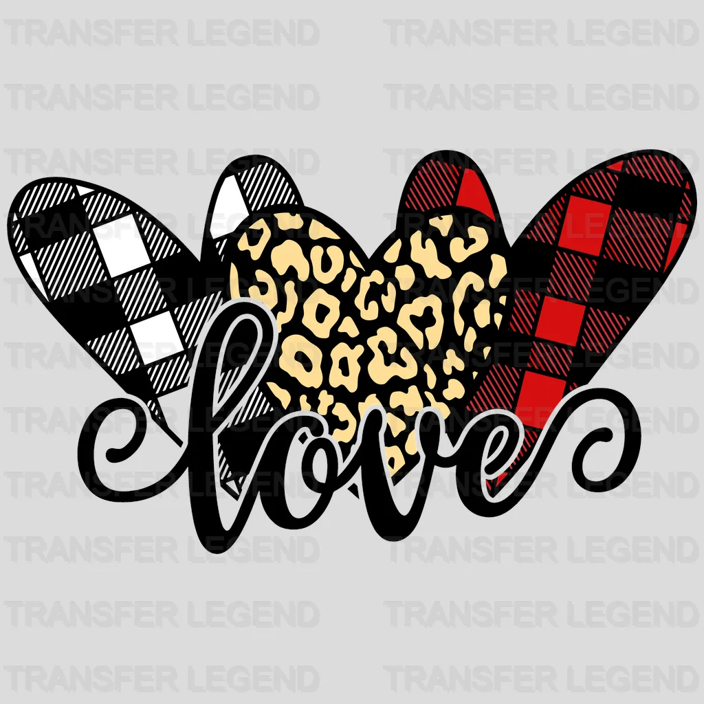 Heart Butterfly Valentine's Day Design - DTF heat transfer - transferlegend