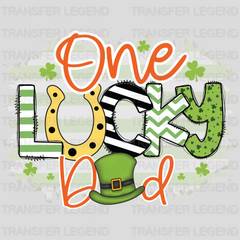 One Lucky Dad St. Patrick's Day Design - DTF heat transfer - transferlegend