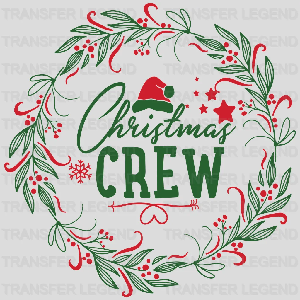 Christmas Crew Family Matching Design - DTF heat transfer - transferlegend