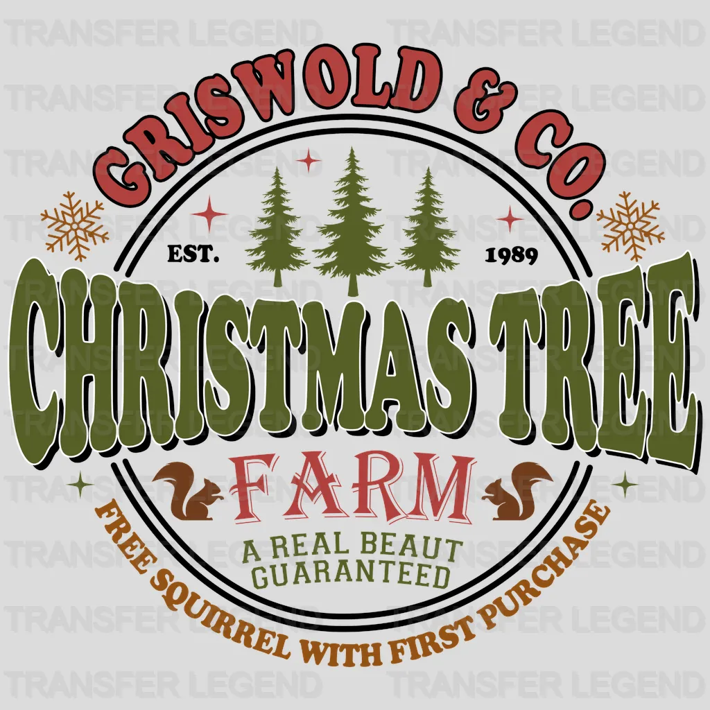 GRISWOLD TREE FARM Christmas Design - DTF heat transfer - transferlegend