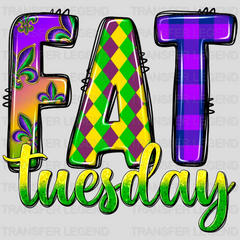 Fat Tuesday Mardi Gras Design- Mardi Gras DTF heat transfer - transferlegend