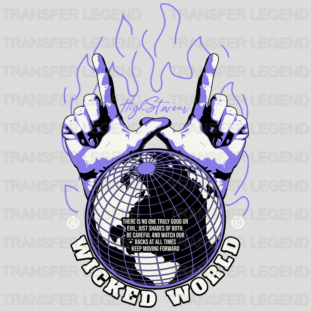 Wicked World Streetwear Design - DTF Heat Transfer - transferlegend