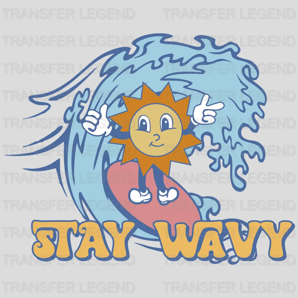 Stay Wavy Sun DTF Transfer - transferlegend