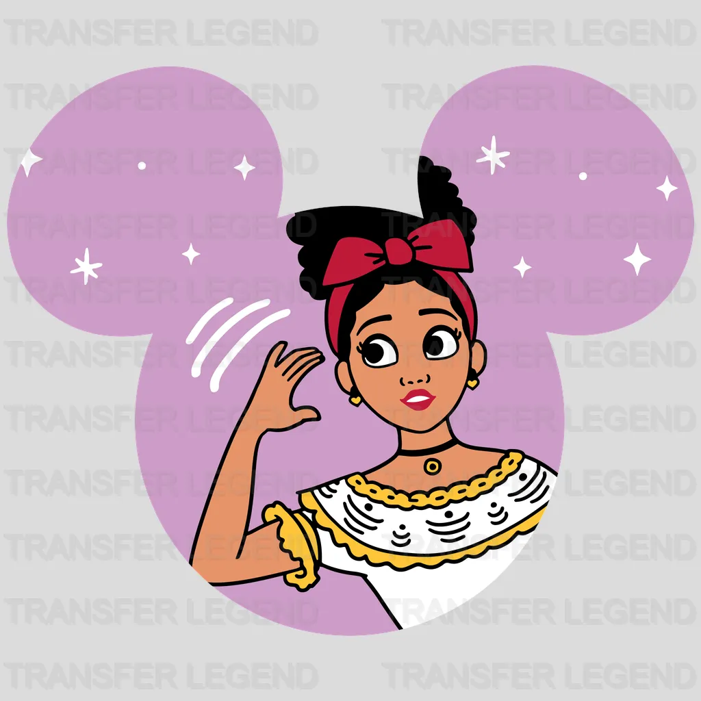 Encanto Dolores Madrigal Micky Ears Design - DTF heat transfer - transferlegend
