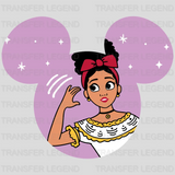 Encanto Dolores Madrigal Mickey Ears Design - DTF heat transfer - transferlegend