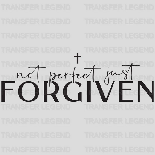 Not Perfect Just Forgiven Cross - Christian Design - DTF heat transfer - transferlegend